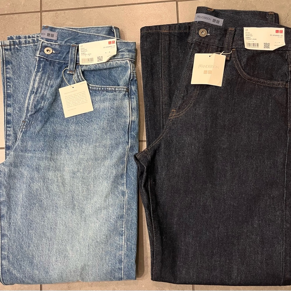 2 pairs UNIQLO JW Anderson Women's Jeans BNWT